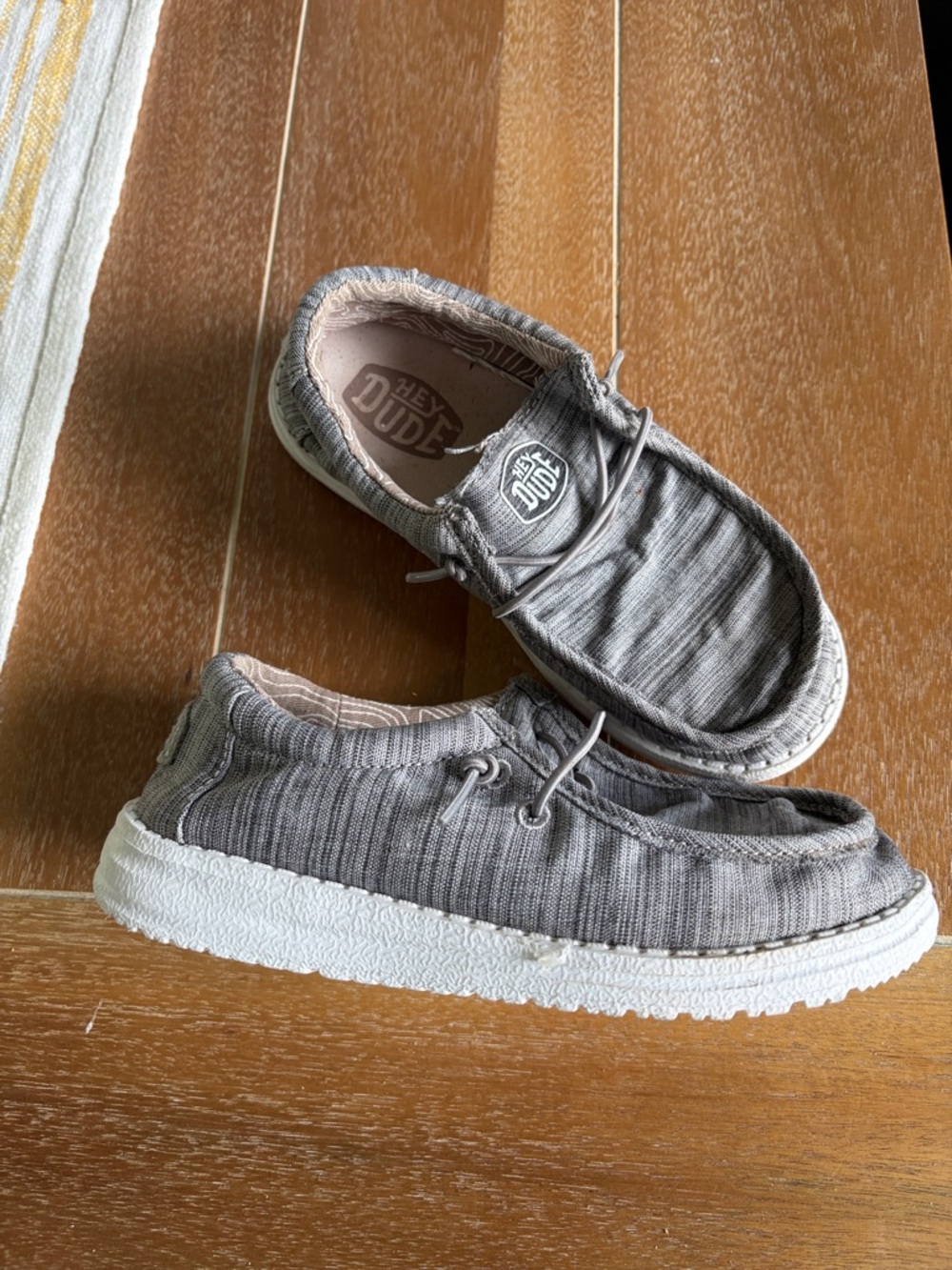 Hey Dude Kids Washable Slip-On Wally Youth Blend Linen